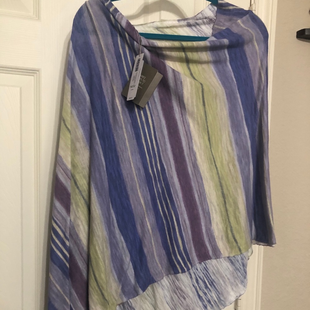 Multi colored Chico’s poncho